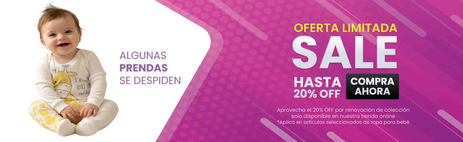 Promocion ropa bebe 20%
